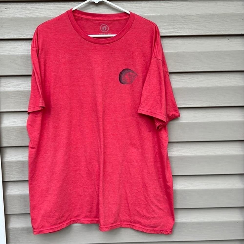Hang Ten mens red shortsleeve tee shirt